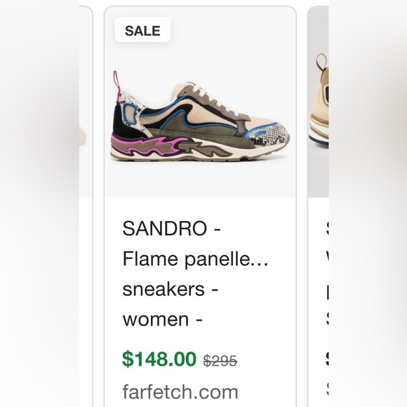 🔥💙NEW WITH TAGS💙🔥Sandro flames sneakers choose the color U’RE looking for - Picture 3 of 8